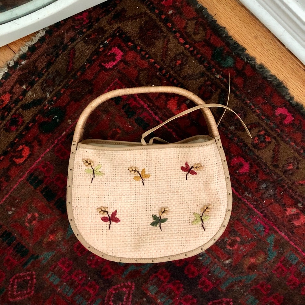 Fossil Embroidered Hand Bag